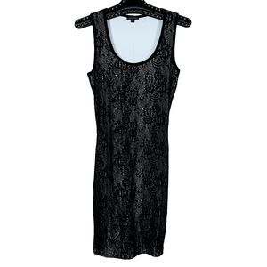 Maria Bianca Nero Floral Lace Crochet Sleeveless Dress Small